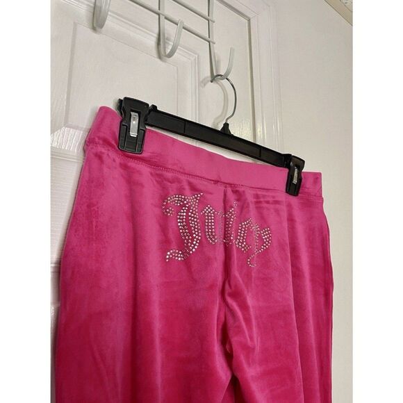 Juicy Couture Size M Velour Tracksuit Set Vixen Pink OG Logo NWT Y2K - Picture 5 of 8